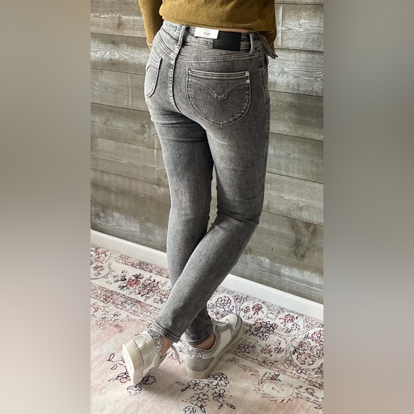 judy blue gray mid rise tummy control top skinny jeans shield pockets JB88862 - Picture 14 of 16